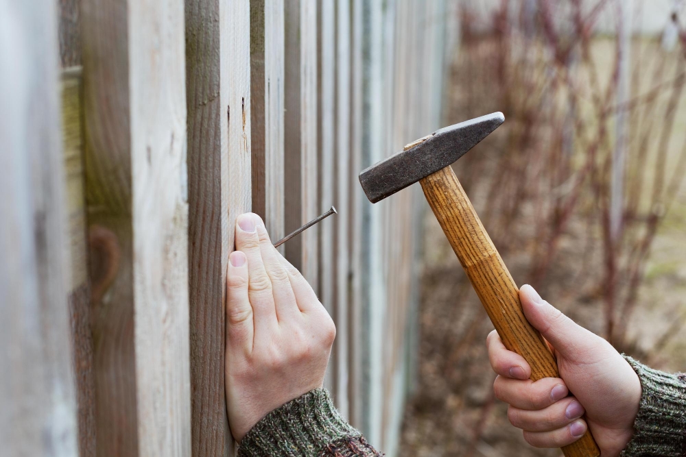 Wood fencing
