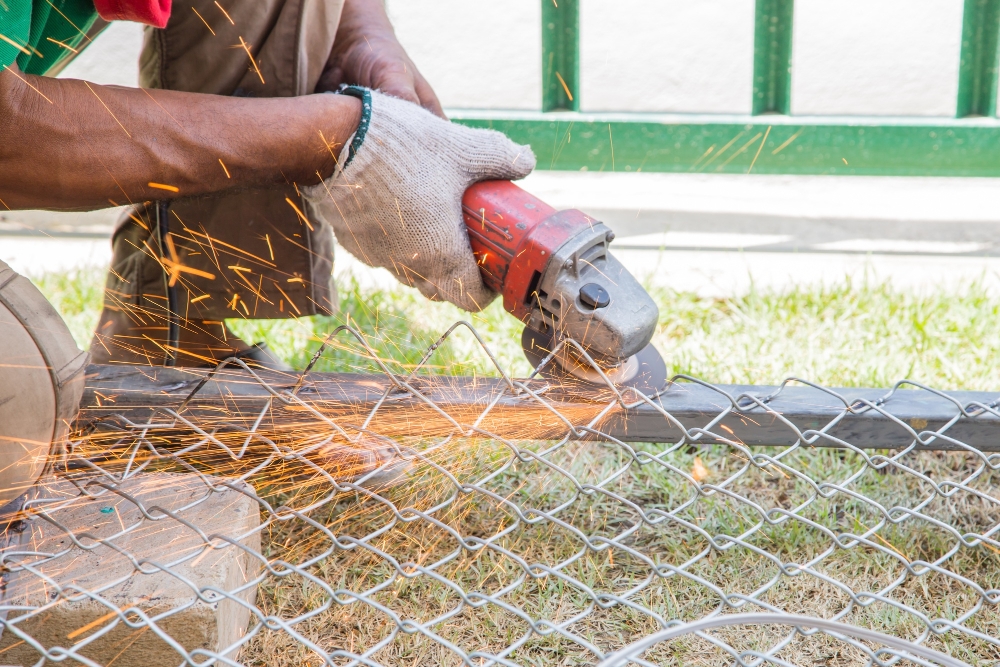 chain link Fence installation