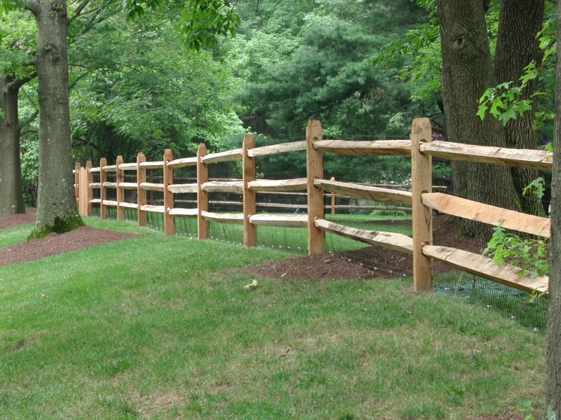 Cedar Split Rail Fencing