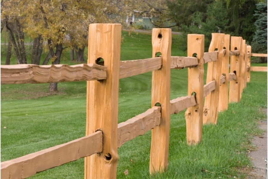 Cedar Split-Rail Fence