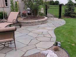 flagstone patio installation