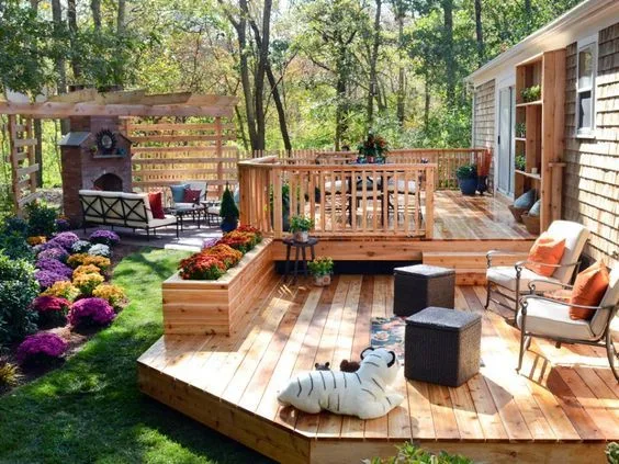 multi level decking
