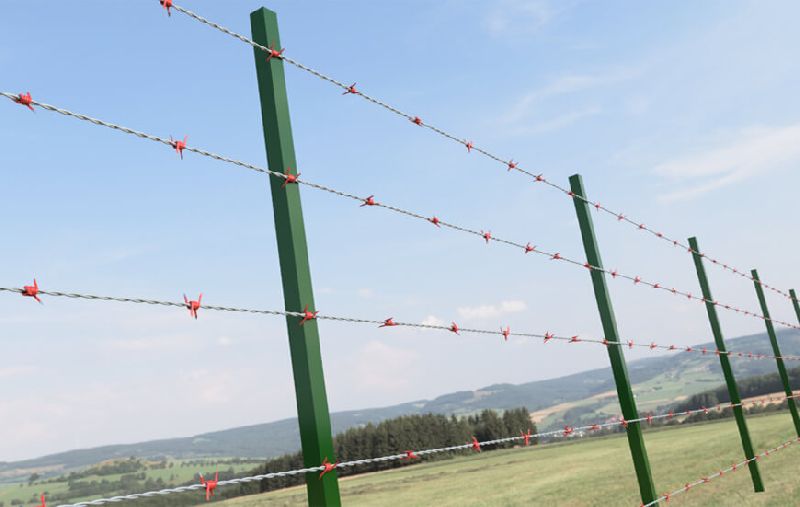 Barbed Wire Fence Installation