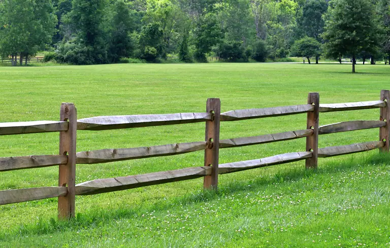 Split Rail Fence Installation