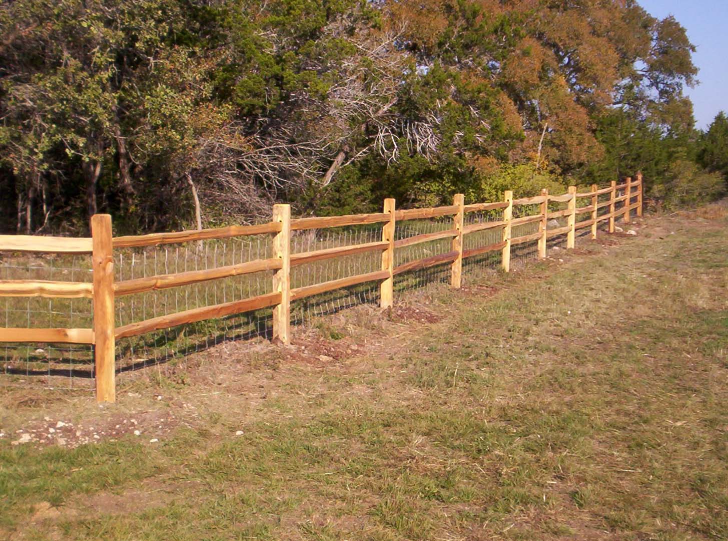 Split Rail Fence Installation